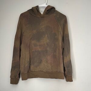 Ag Adriano Goldschmied Brown Tie-Dye Hoodie